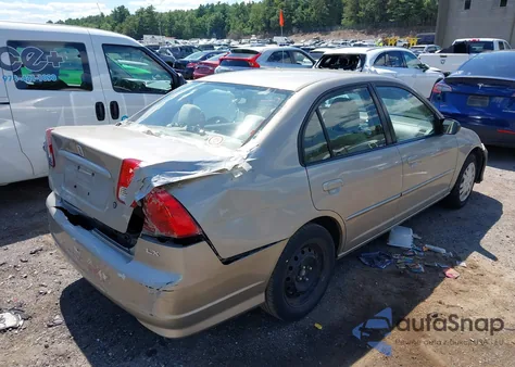 2004 Honda Civic Lx z USA, uszkodzony, nr VIN 2HGES165X4H535879